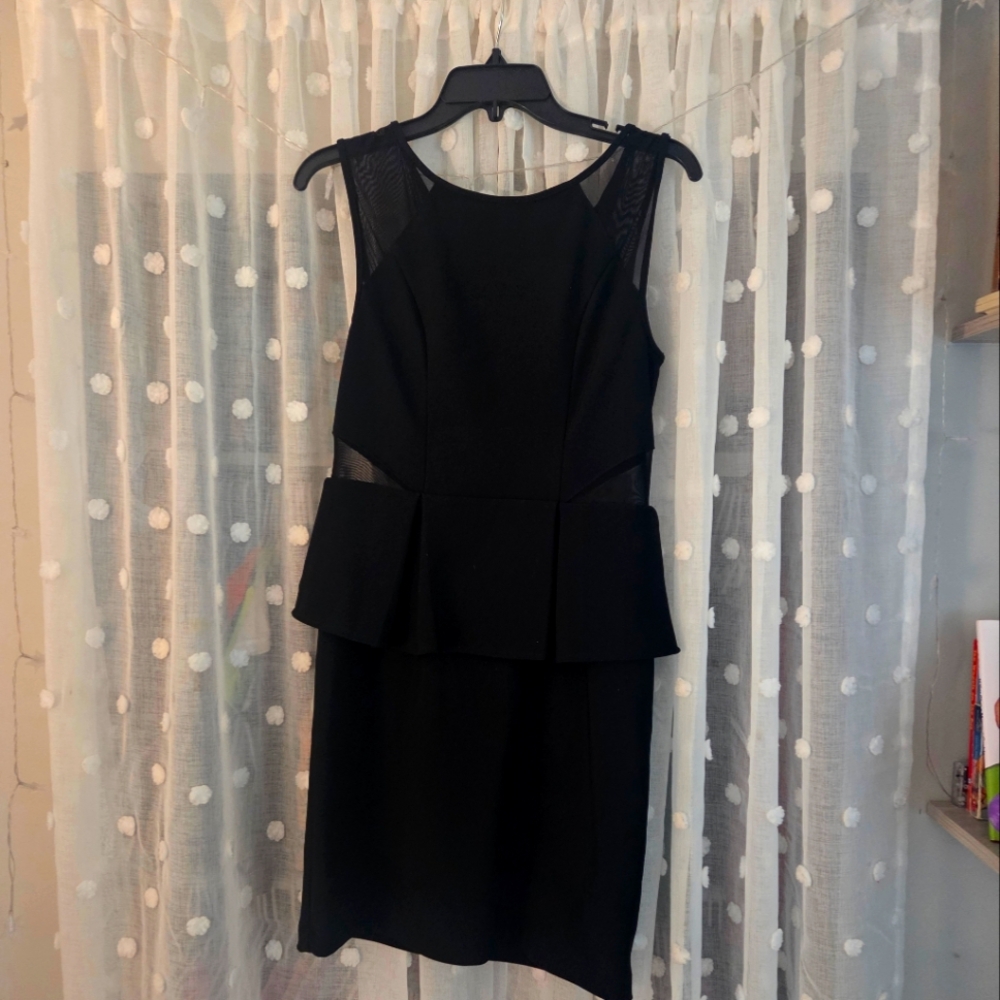 Bisou Bisou Black Sheath Mini Dress